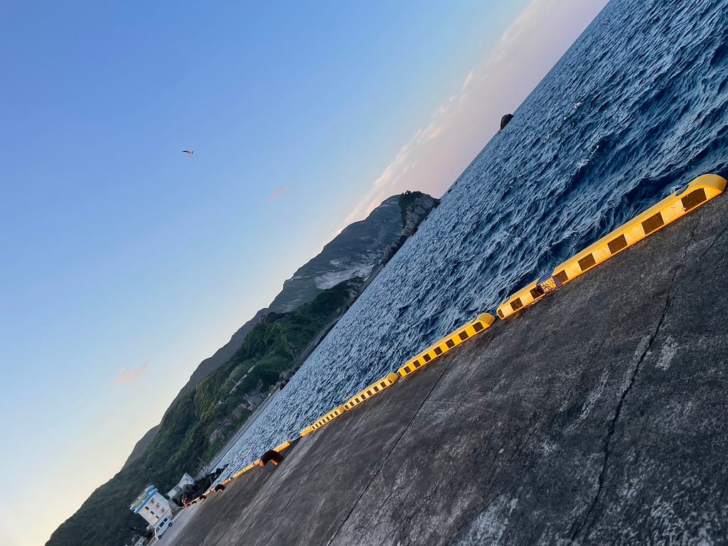 新島での夜釣り